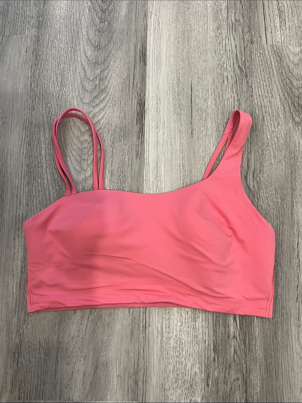 lululemon athletica Coral Pink Double-Strap Sports Bra